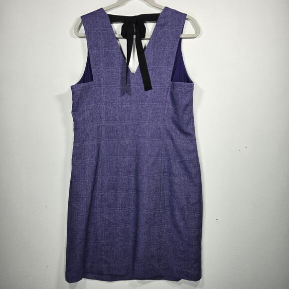 Banana Republic Purple Tie Back Sheath Dress. Size 14 - Picture 6 of 10